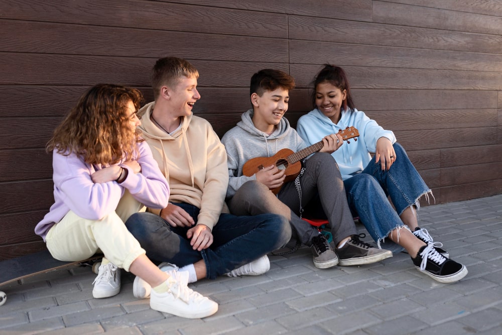 Grup d'amics adolescents. Freepik