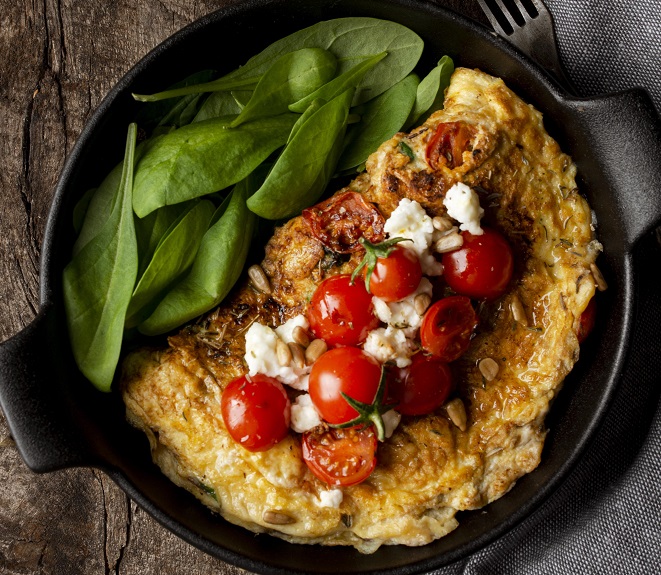 Videoreceta: tortilla de verduras y jamón