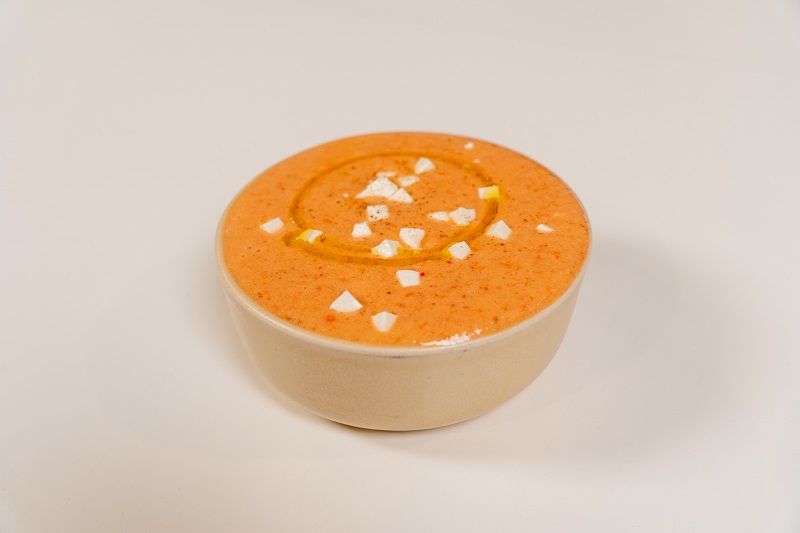 sopa freda de maduixa